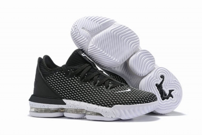 Nike Lebron James 16 Air Cushion Low Shoes Black White