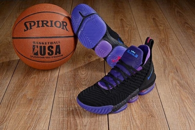 Nike Lebron James 16 Air Cushion Shoes Black Purple