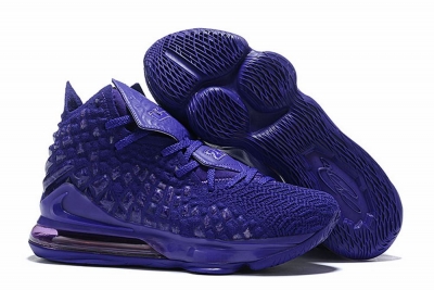 Nike Lebron James 17 Air Cushion Shoes All Purple