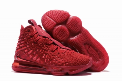 Nike Lebron James 17 Air Cushion Shoes All Red