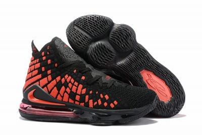 Nike Lebron James 17 Air Cushion Shoes Red Black