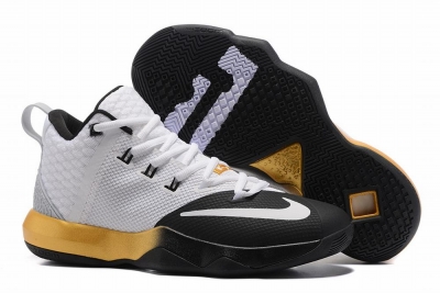 Nike Lebron James Ambassador 9 Shoes Black Gold White