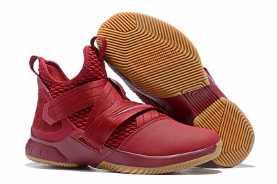 Nike Lebron James Soldier 12 Shoes Wine Red