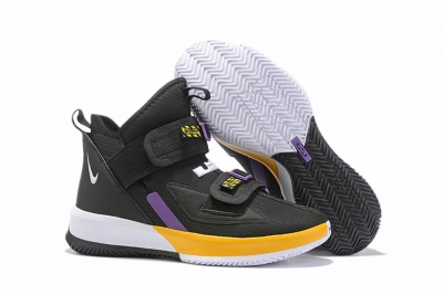 Nike Lebron James Soldier 13 Shoes Black Yellow