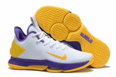 Nike Lebron James Witness 4 Shoes White Yellow