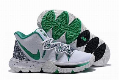 Nike Kyrie 5 White Green-logo